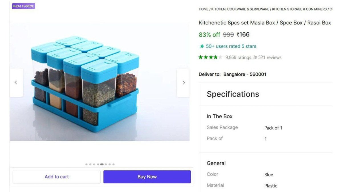 |8-in-1 Masala Box Set at ₹166