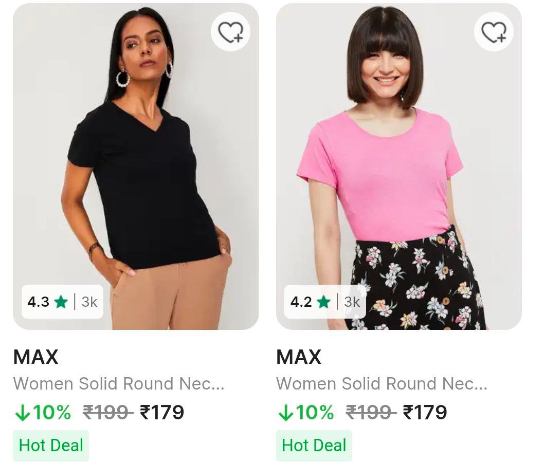 🔥Flipkart Women’s T-Shirt Loot Deal 🔥

👕 Women’