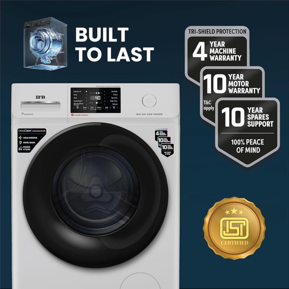 IFB 6 Kg 5 Star Fully Automatic Front Load Washing Machine @