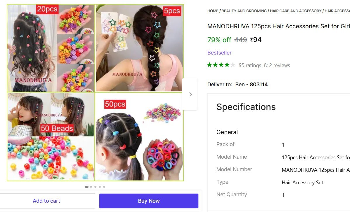 125 Pcs Hair Accessories Set @ ₹94

👉