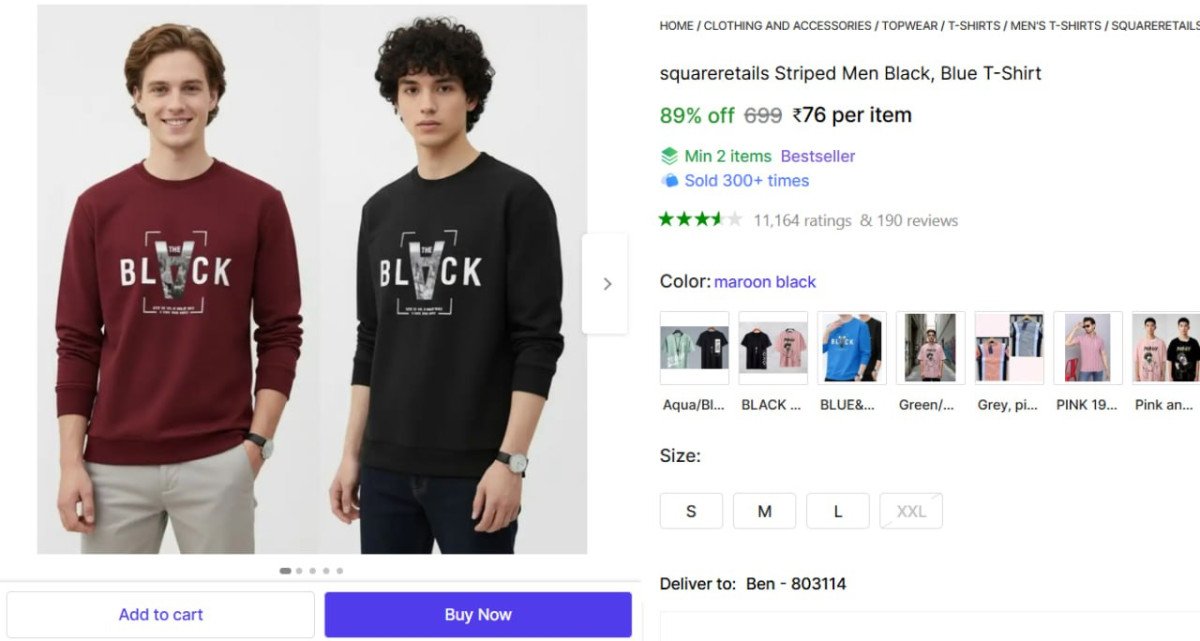 Men's Full T -Shirt @ ₹76

👉
💙 

More Deals! 👉 Cl