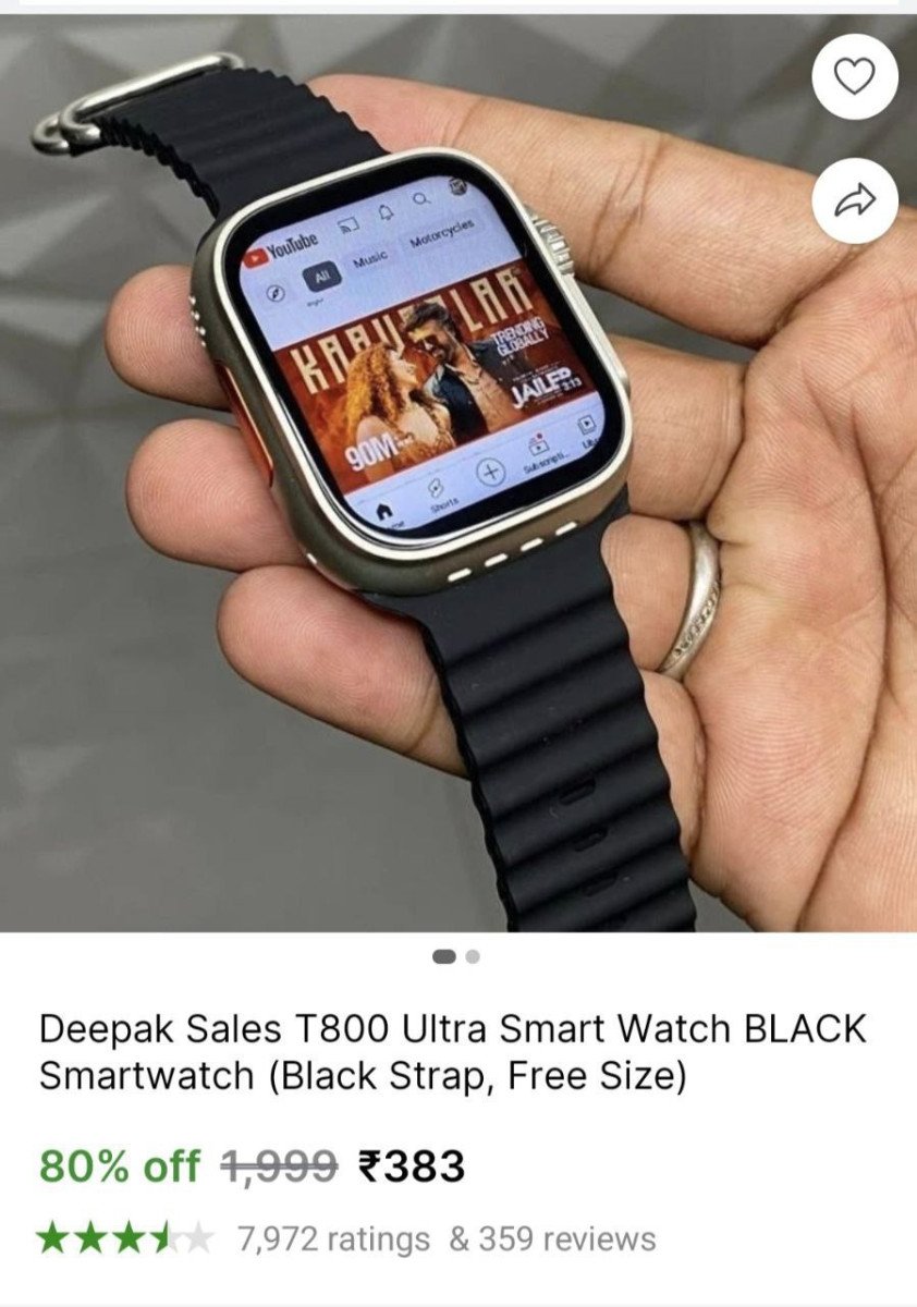 🔥Uthao: Smartwatch @ ₹383

🔗 

Limited.....