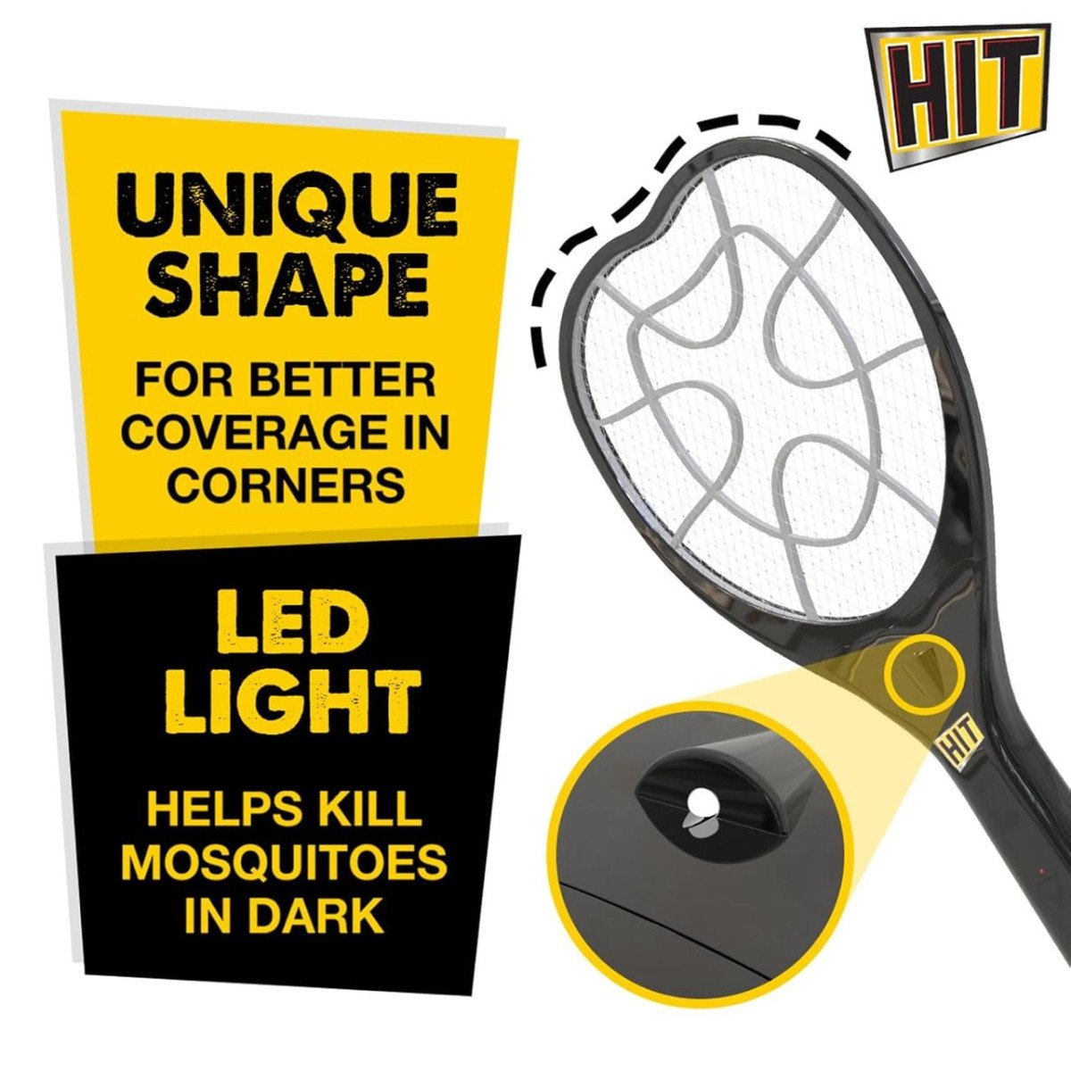 🔥🔥HIT Anti Mosquito Racquet Rechargeable Insect Killer