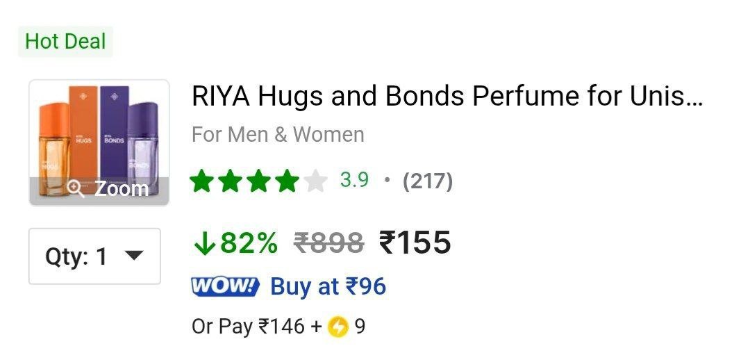 ✅ Loot : Riya Perfumes, 40ml (Pack Of 2) @ 155



More Upt