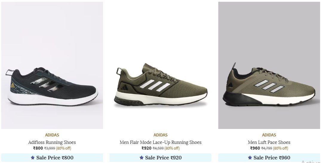Ajio | Up to 86% OFF on Top Shoe Brands

Men’s Shoes Deals