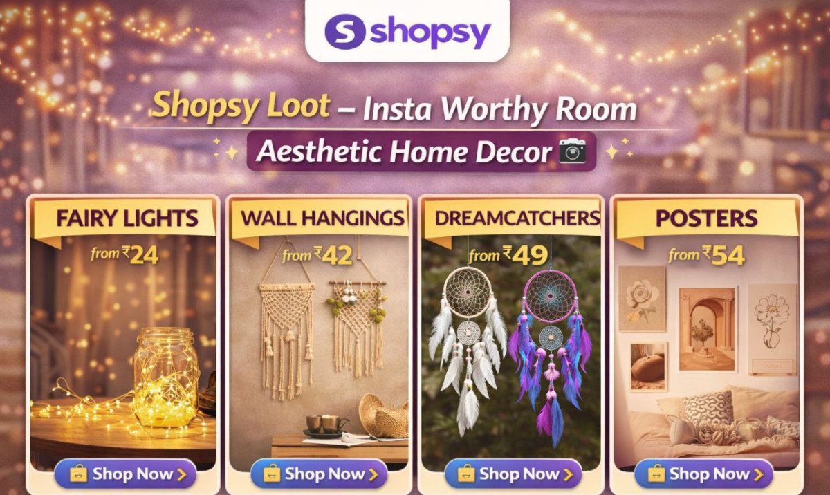 Shopsy Loot : Insta Worthy Room Aesthetic Home Decor 🔥

F