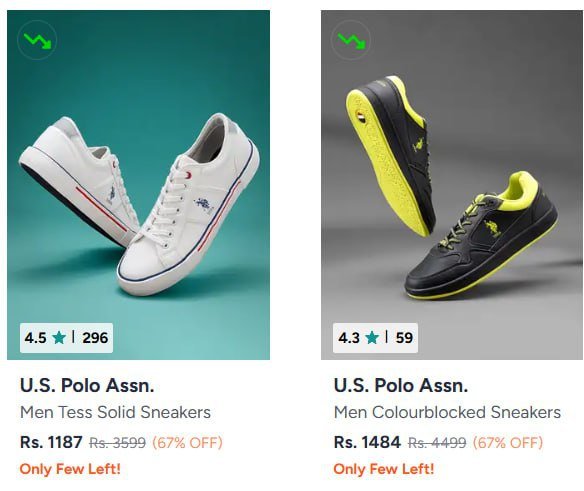 Myntra | Upto 70% Off On U.S Polo Assn. Shoes.

 🔗