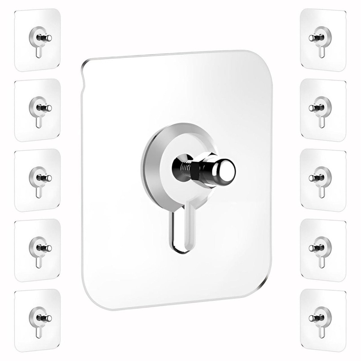 🔥🔥Adhesive Screw Wall Hooks for Hanging Home Decor Ite