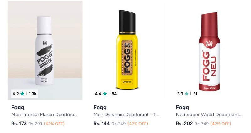 🔥Daily Essentials Deals on Myntra 🔥

💨 Fogg Premium