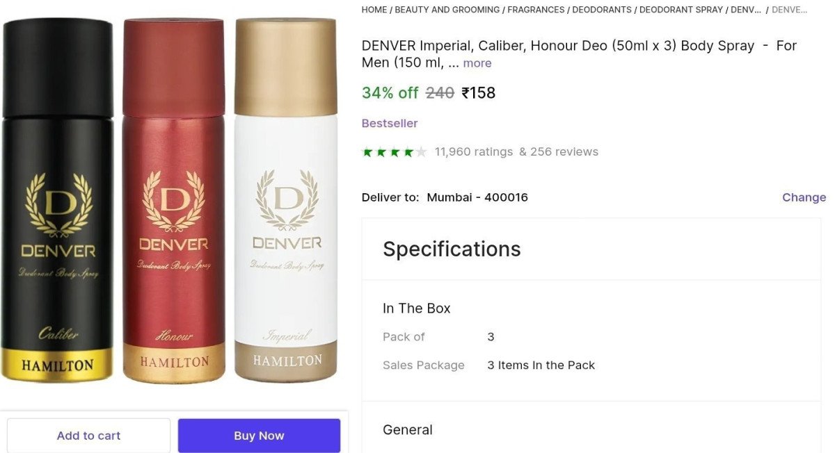 🔥Denver Deo (Set of 3) at ₹158

👉
💙 

More Deals!