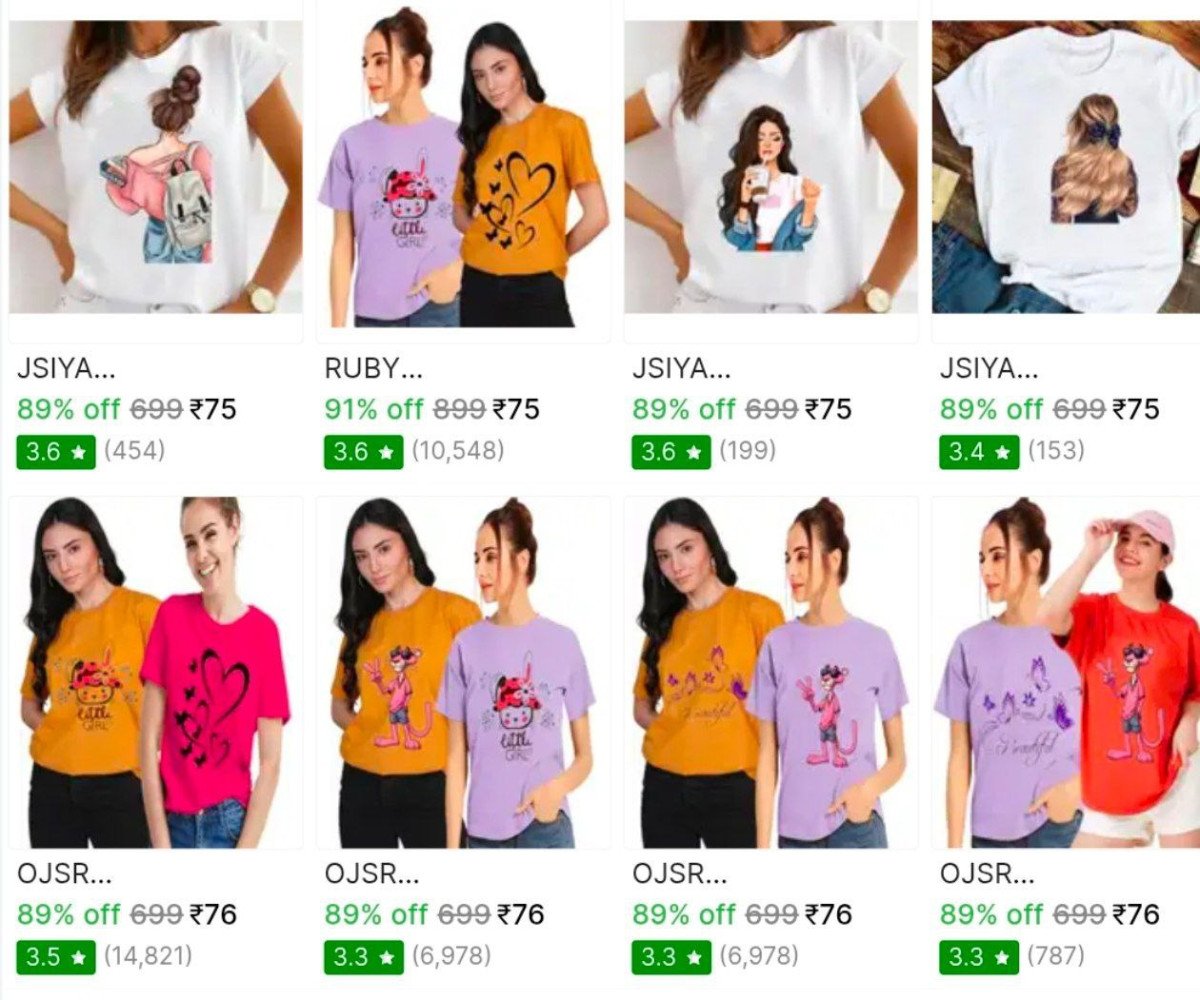 .

FAAST 💥 
from: 75₹
Women's T-Shirts