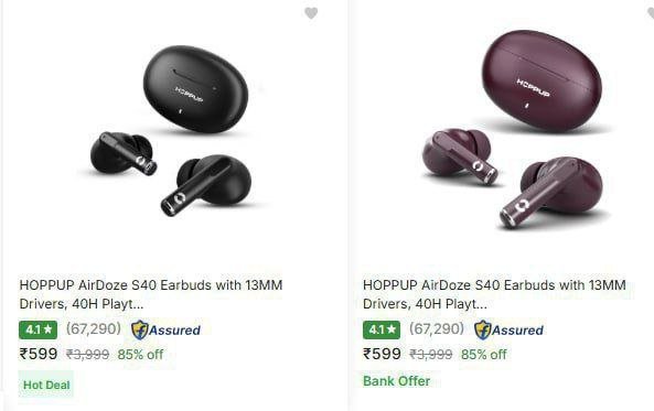HOPPUP AirDoze Earbuds at ₹597