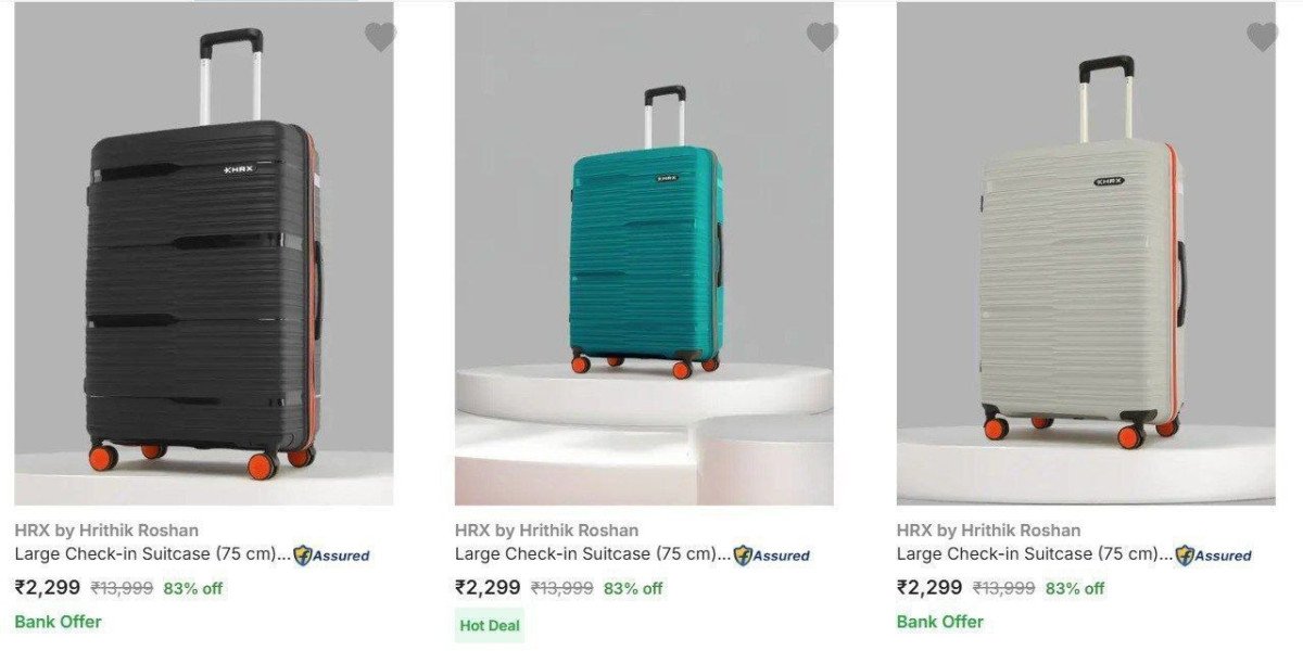 Flipkart | Upto 82% Off On HRX Luggage.

Small : 
Medium : 

