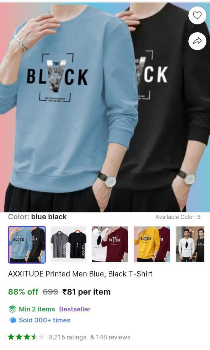 Men's Printed T-Shirt @ ₹81

👉

More Details 👉 

�