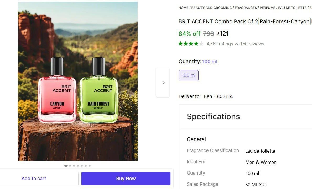 💥LOOT : Perfume Pack of 2 at ₹121




More Details 👉