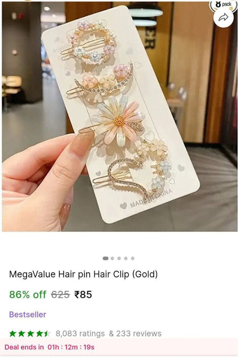 Hair Clips Pack of 4 @ ₹85

👉

More Details 👉 

📢