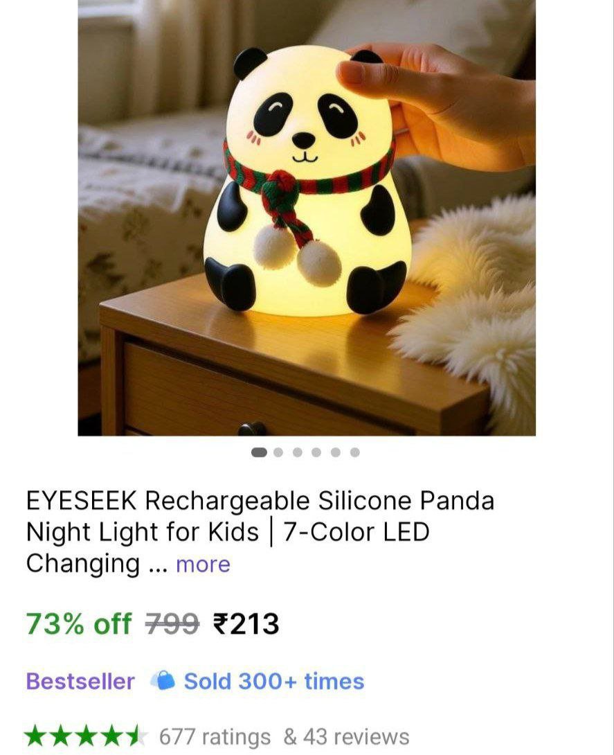 🔥 Silicone Panda Lamp @ ₹213

🛒 

More Details 👉 