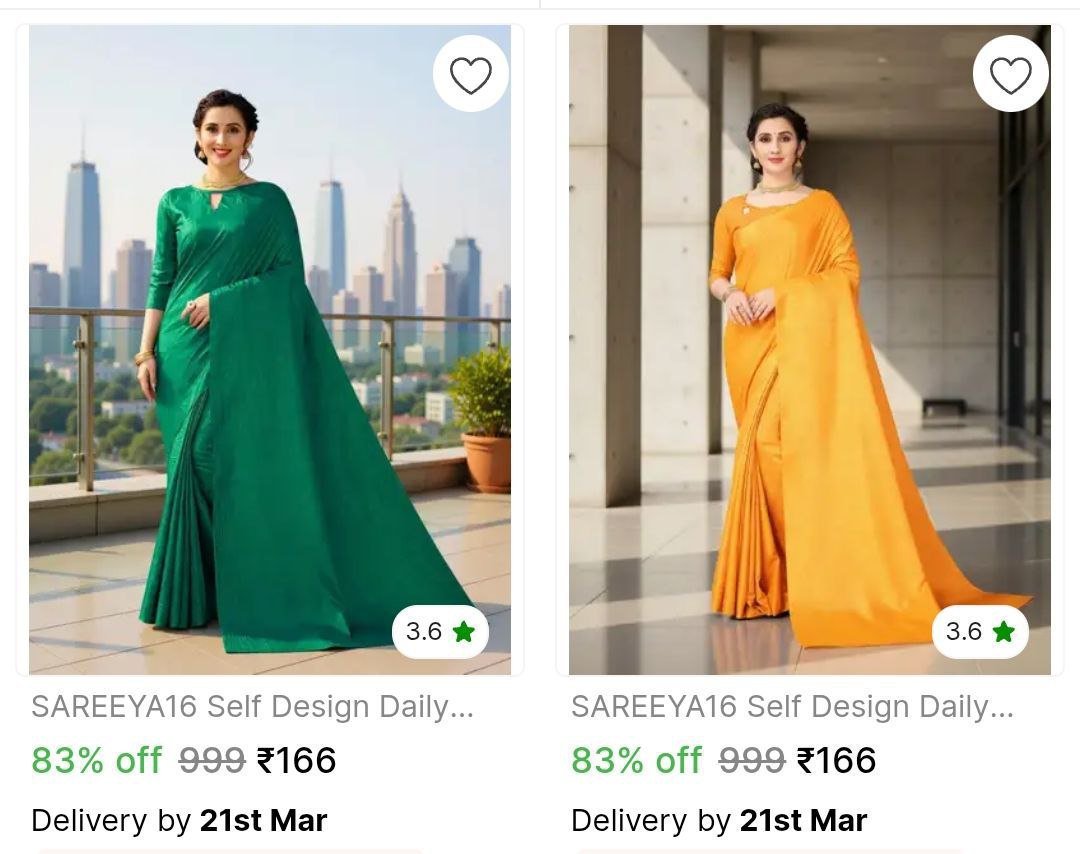 🔥  Cotton Sarees Starts @ ₹166

🔗 

More Details