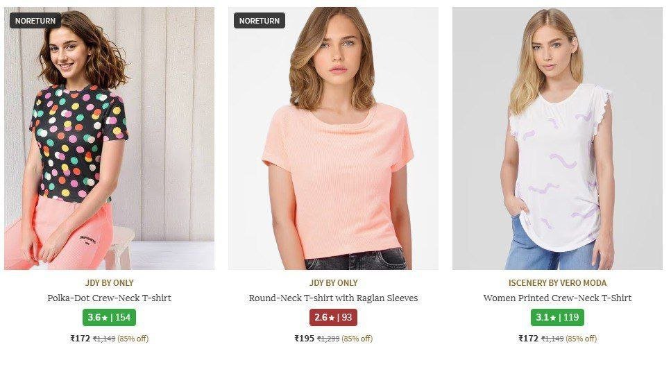 AJIO : Upto 85% Off Vero Moda & ONLY Women's Clothing 

Dresses : 
Tops : 
T-Shirts : 
Sweatshirts : 
Jeans : 
Trackpants : 
Shorts : 
Trousers : 

More Details 👉 

📢 Join WhatsApp Deals


#Deal...