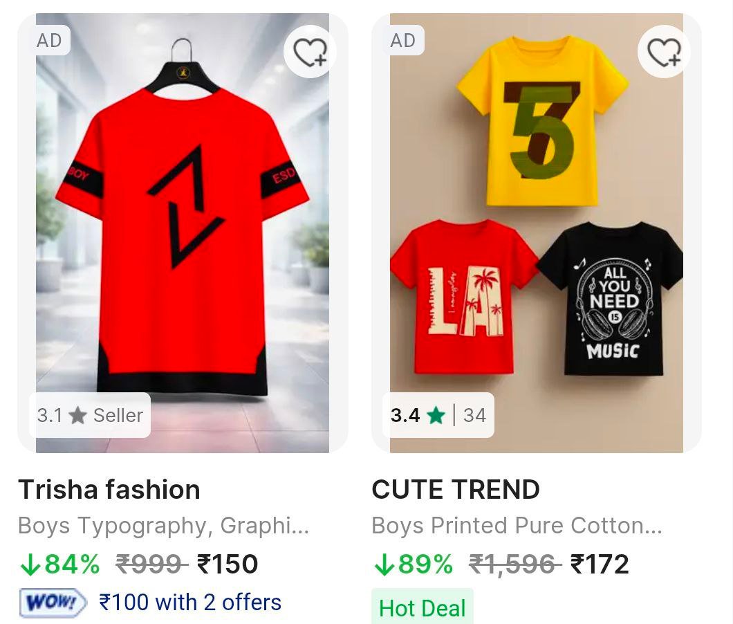 🔥 Kids Fashion Price Drop on Flipkart 👕👗

💥 Kids