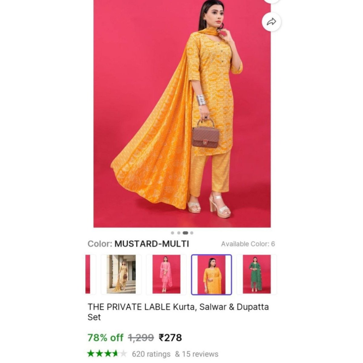 🔥  Kurta Set @ ₹278

🔗 
🔗 
🔗 

More Detail