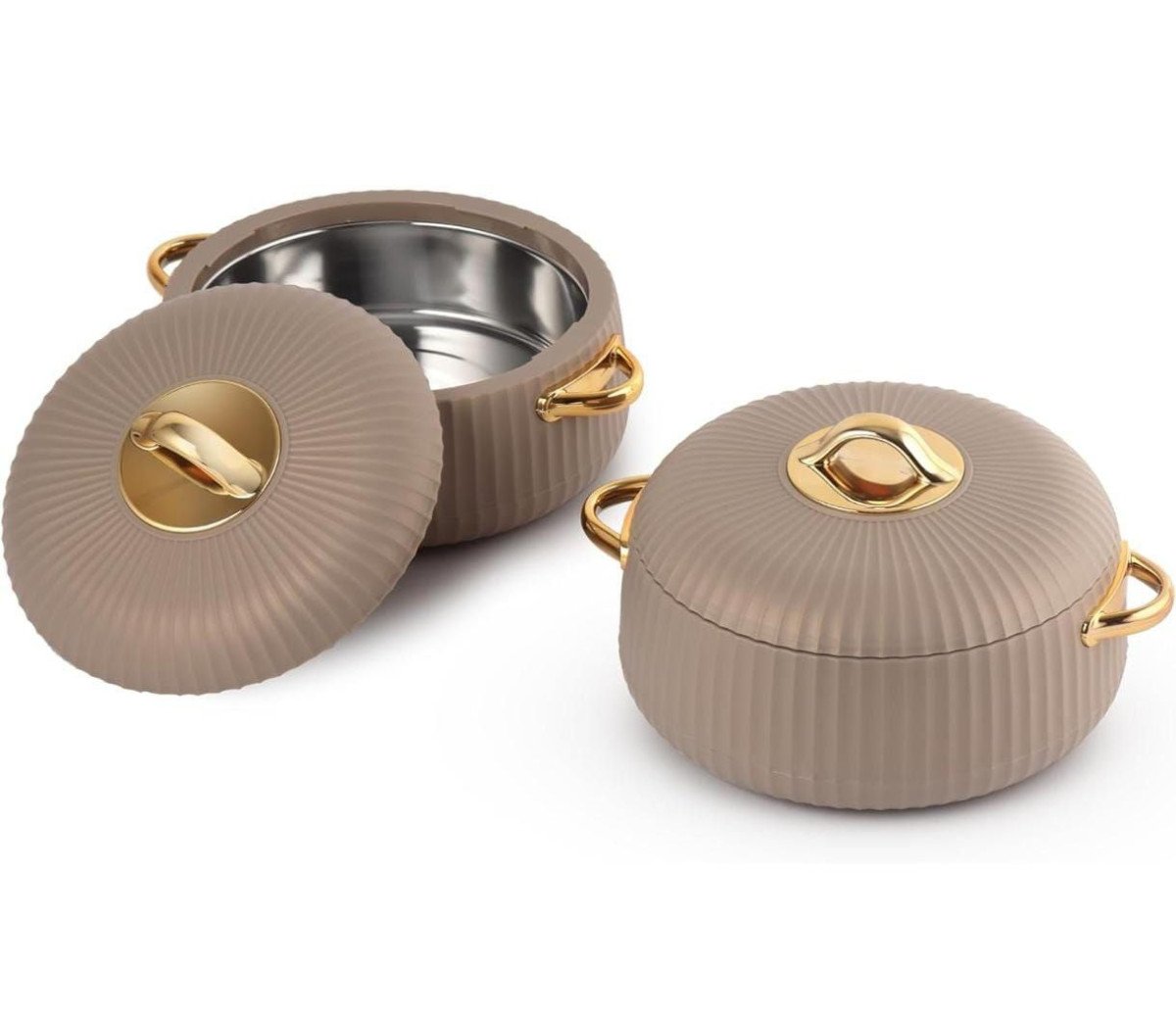 🔥🔥 Cello Aurum Luxury Insulated Casseroles Set of 2, B