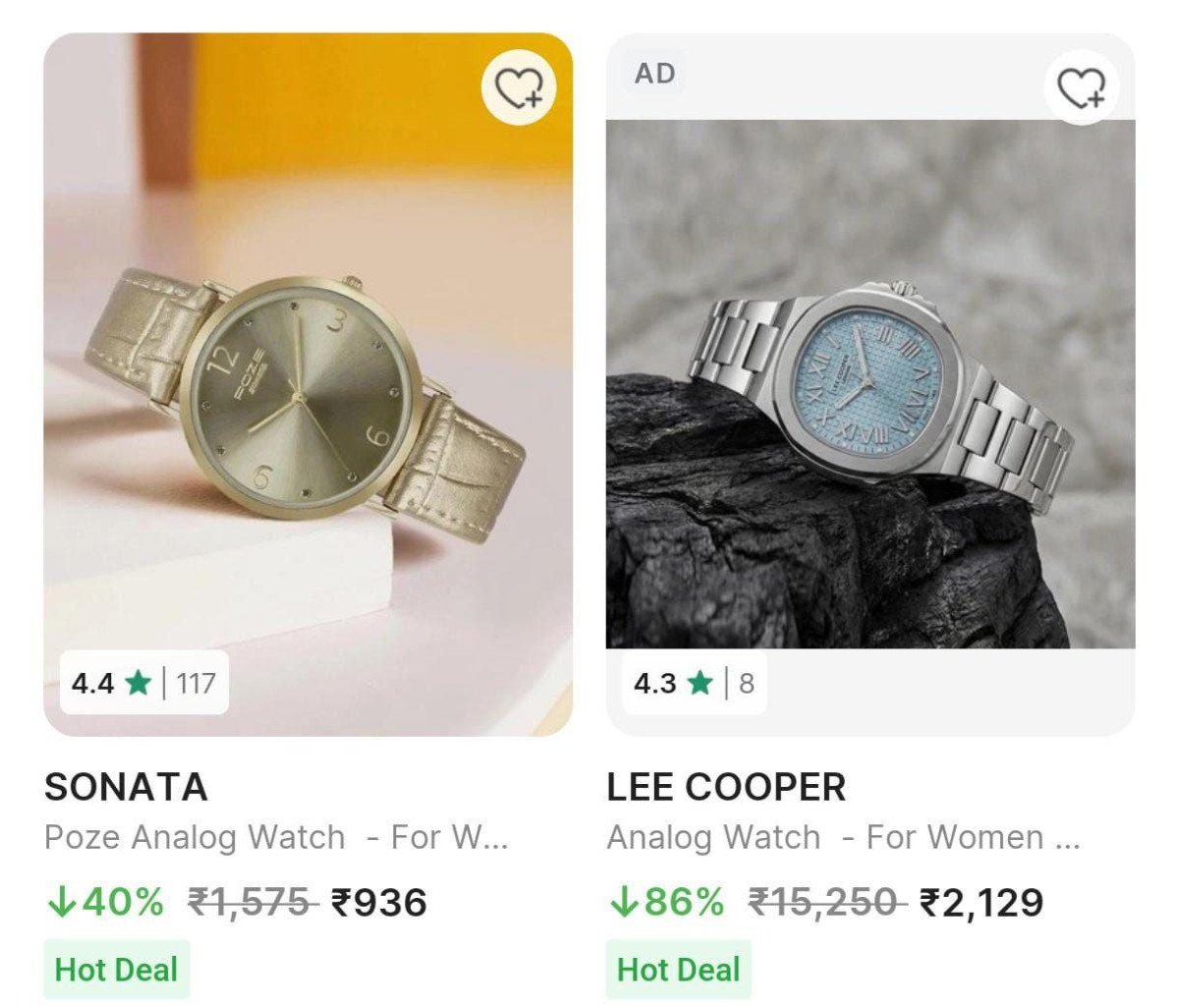 🔥🔥Upto 80% Off On Lee Cooper, Titan, Fastrack & Sonata