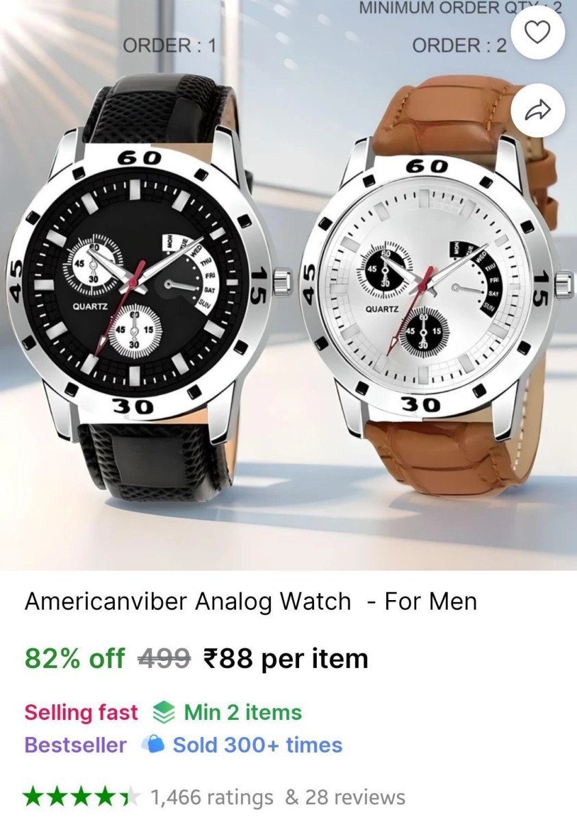 Analog Watch  - For Men @ ₹88

👉

More Details 👉 

