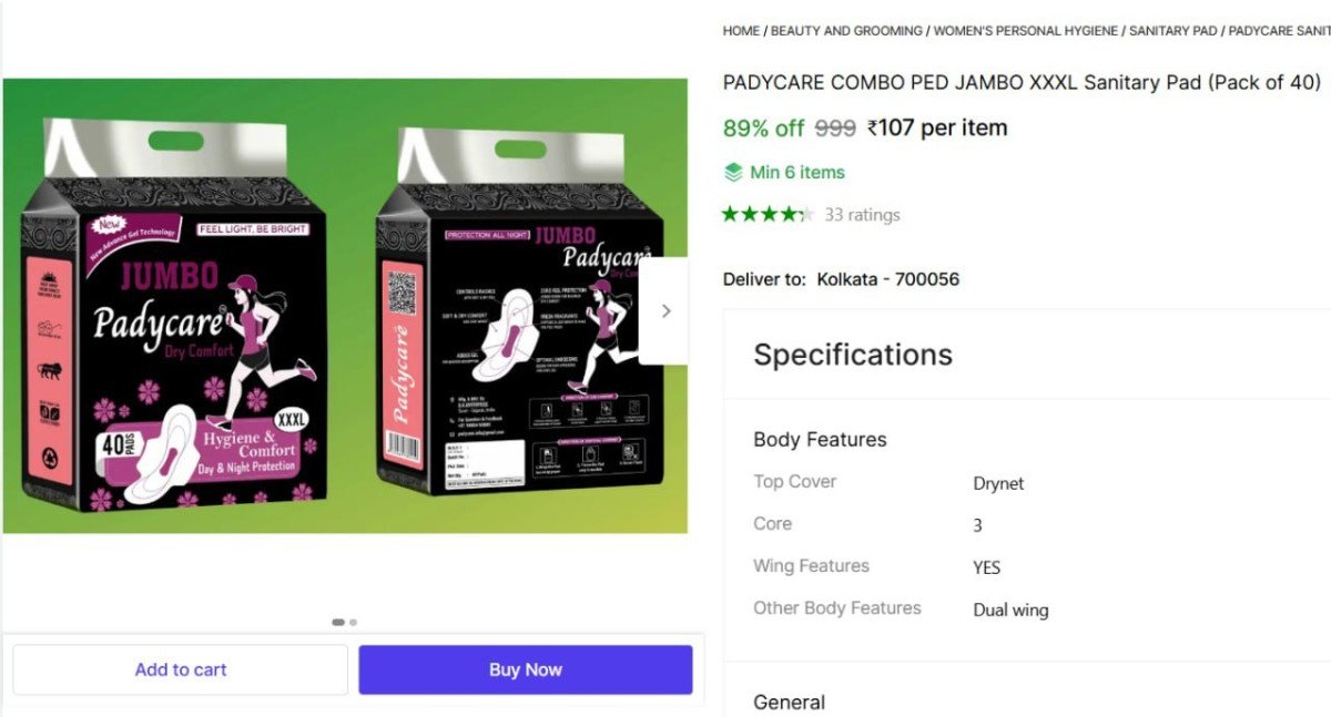 XXXL Sanitary Pad (Pack of 40) @ ₹107

👉
💙 

More De