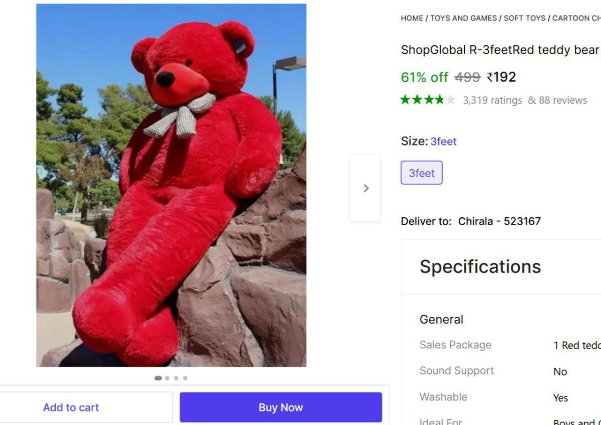 3 Feet Red Teddy Bear @ ₹192



More Details 👉 

📢 J