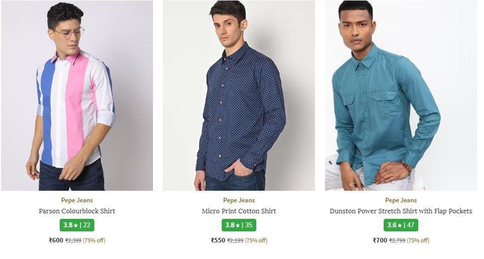 AJIO Loot : Upto 80% Off On Branded Clothing.

Men's : 

Shi