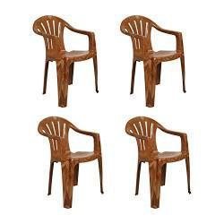 Cello Capri Arm Chair (Sandalwood Brown, Set of 4) at Rs.300