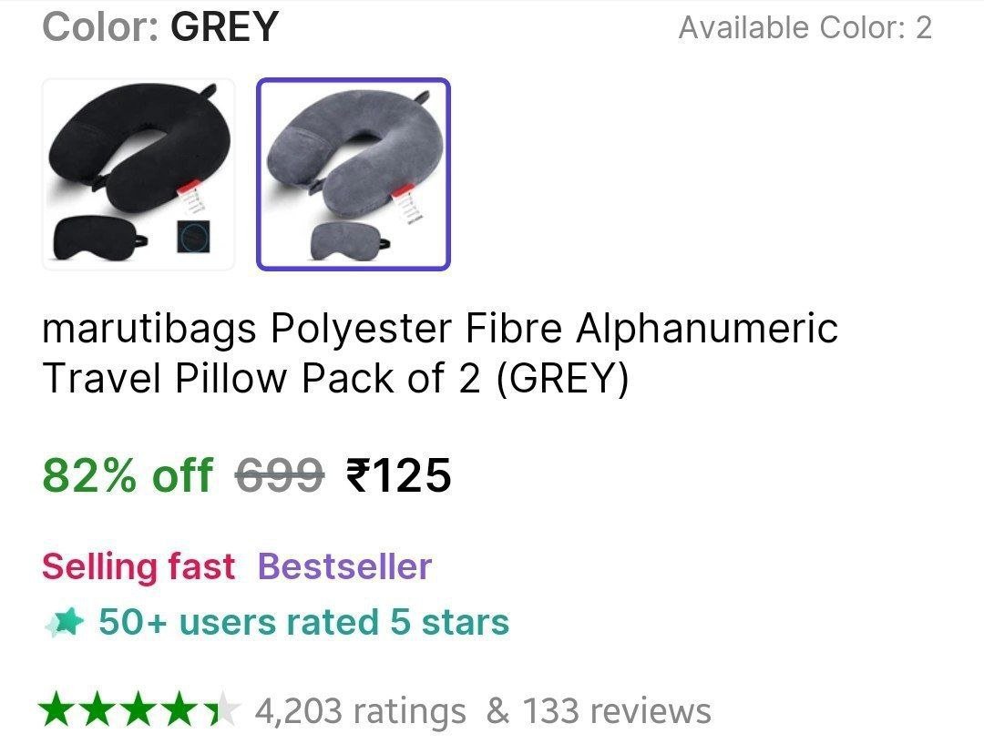 Travel Neck Pillow Set of 2 @ ₹125




More Details 👉 
