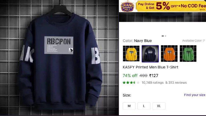 Premium full sleeve T-shirt🌟now at the 127/-😱⛳️ bi