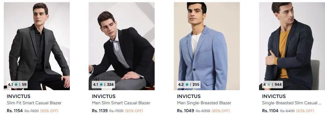 Upto 85% Off On INVICTUS Men Blazers



More Details 👉 


