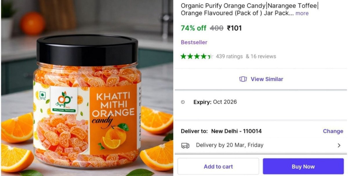 Orange Candy (400g) at ₹101

👉

More Details 👉 

�