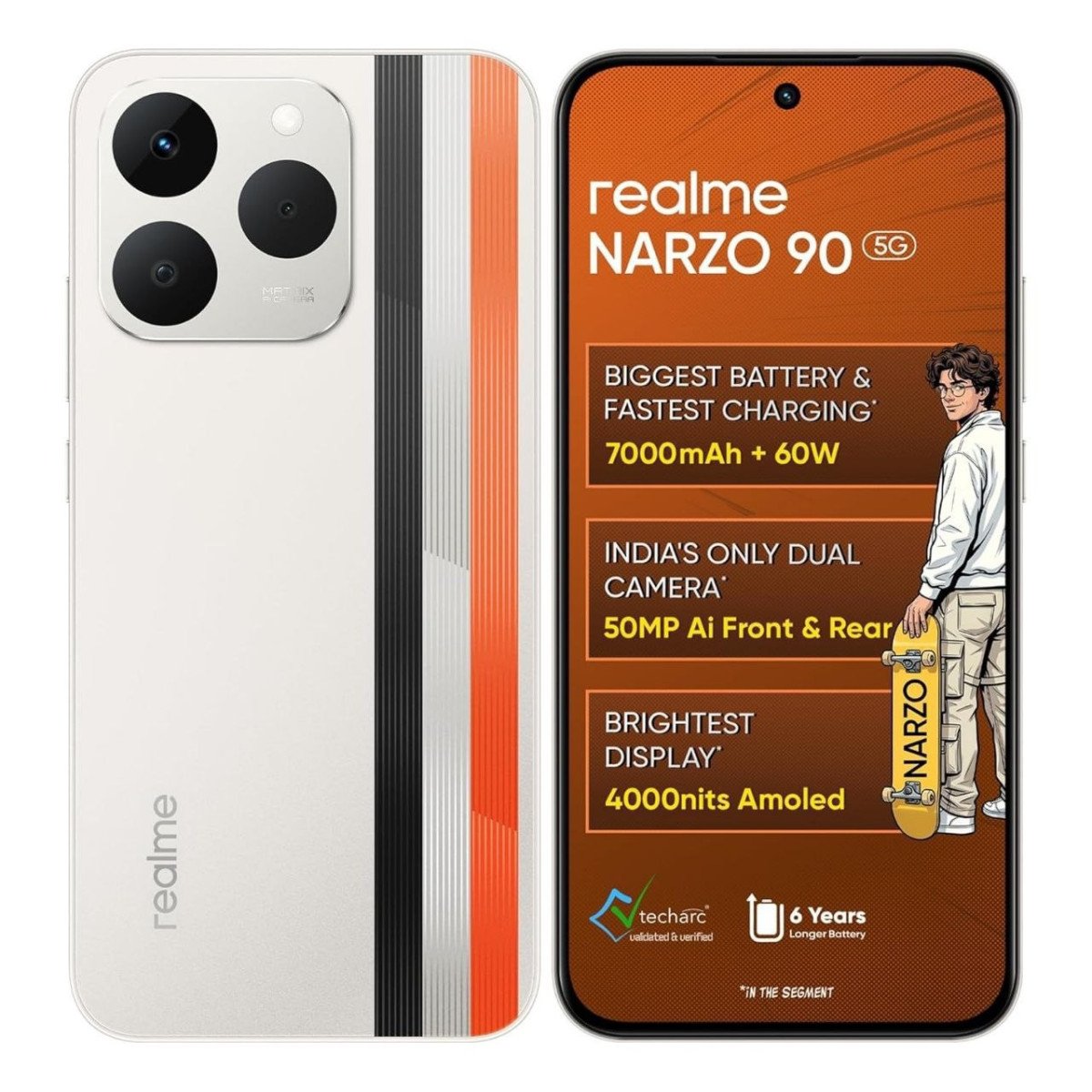 🔥🔥realme narzo 90 5G (Victory Gold,6GB+128GB) | 7000mA
