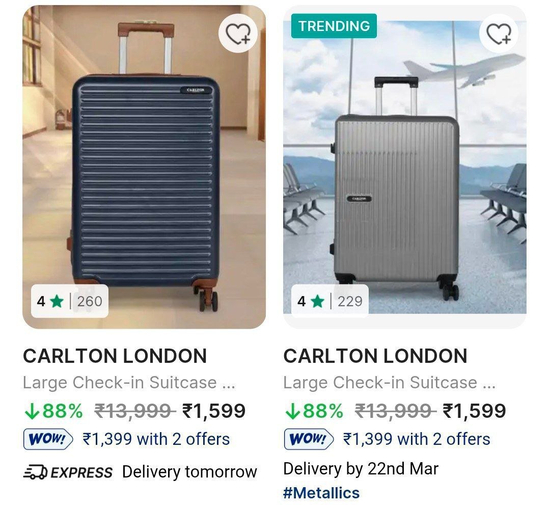 Large Trolley Bag @ ₹1599



Regular Price Very High

More