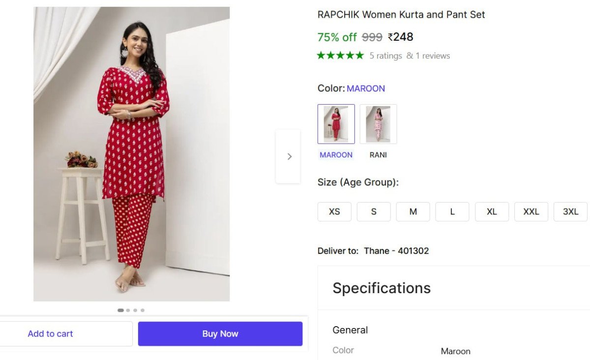 🔥  Kurta Set @ ₹248

🔗 
🔗 
🔗 
🔗 

More 