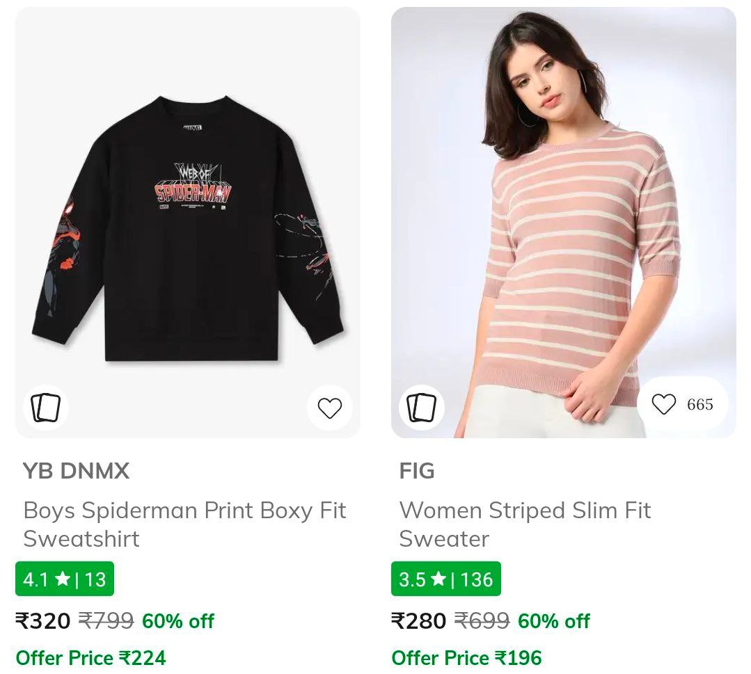 🧥AJIO | Hot Apparel & Accessories Deals

🧥 Sweatshirts