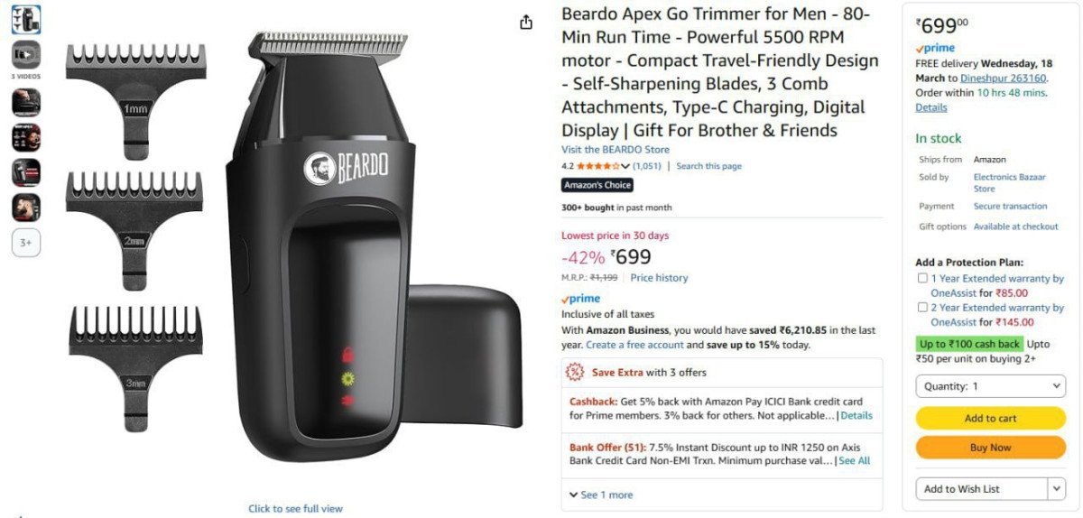 Beardo Apex Go Trimmer @699.



More Details 👉 

📢 Joi