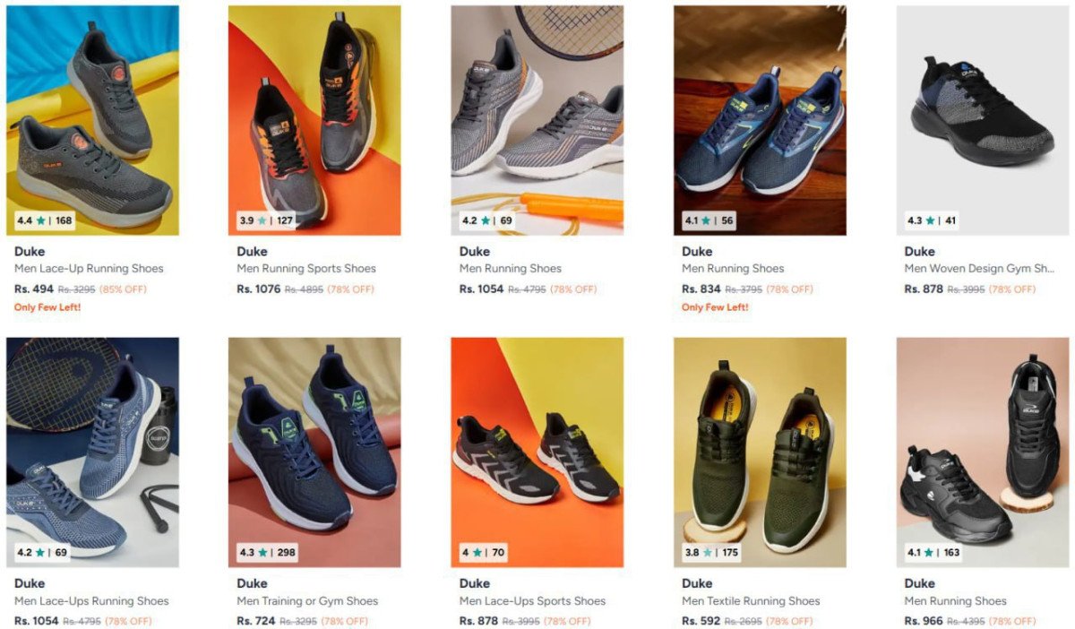 Upto 85% Off On Duke Sports Shoes. 



More Details 👉 

�