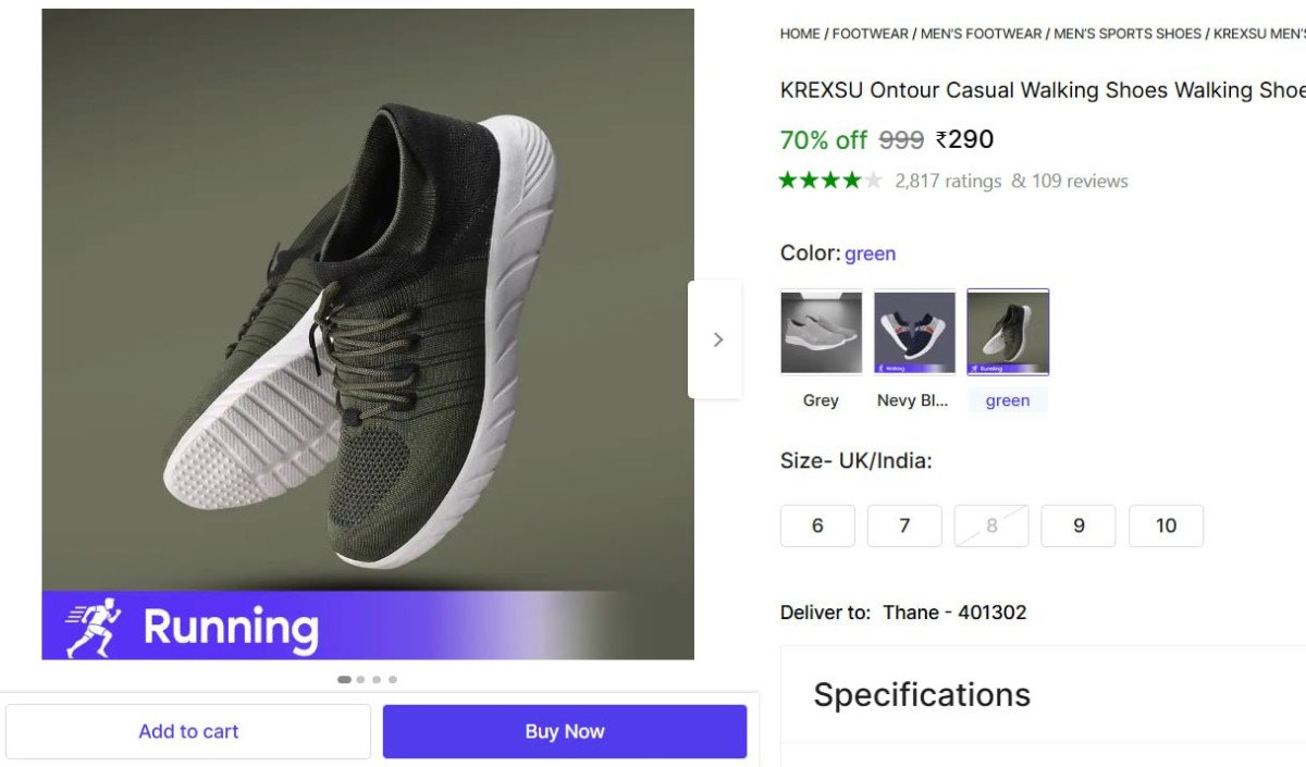🔥  Casual Walking Shoes @ ₹290

🔗 

More Details