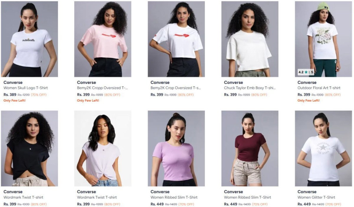 Myntra : Upto 80% Off On Converse Clothing 

 

More Details