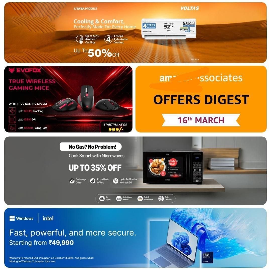 🔥 BLOCKBUSTER DEALS OF THE DAY 🔥

❄ Voltas Cooling &