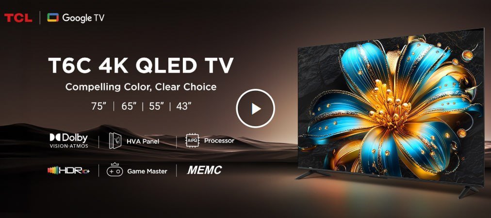 TCL (55 inches) 4K UHD Smart QLED Google TV @32990



More D