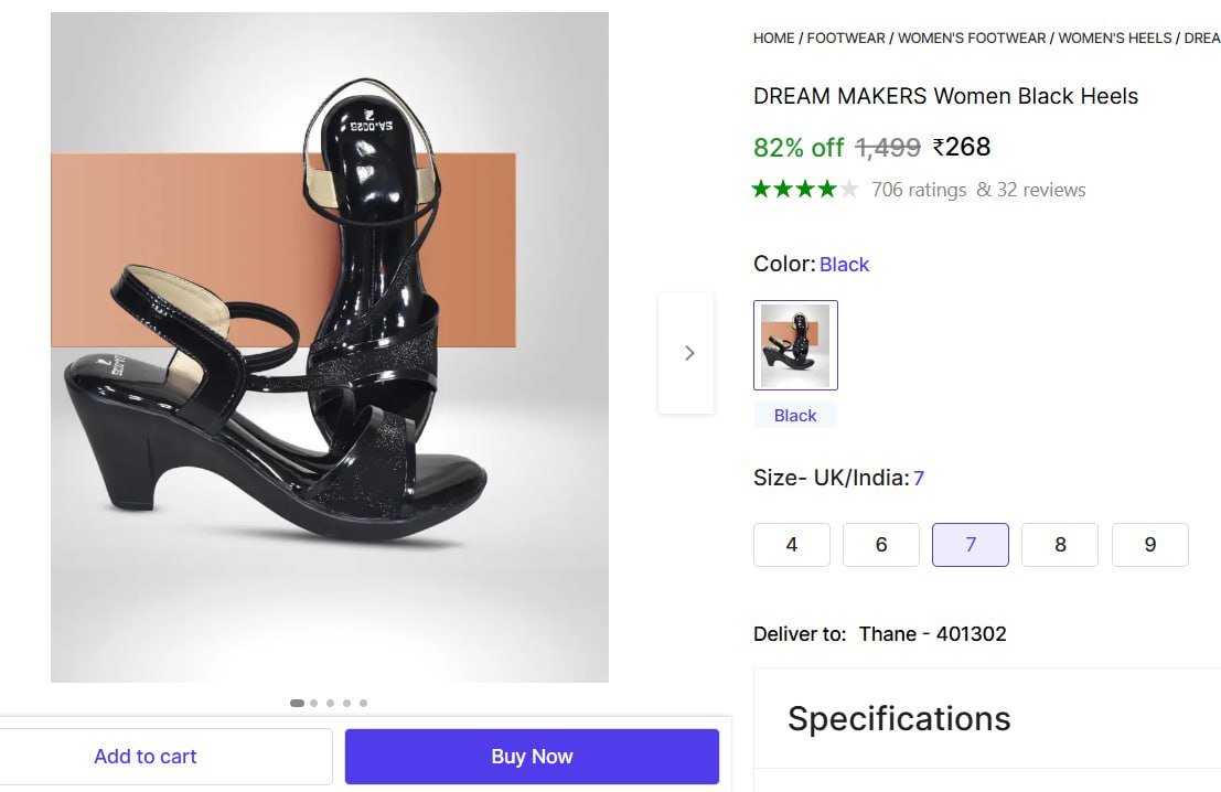 🔥  Women Black Heels @ ₹268

🔗 

More Details �