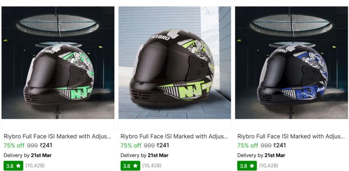 Riybro Full Face ISI Marked Helmet From ₹228



More Detai