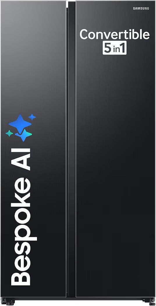 Samsung 653 L, 3 Star, Frost Free Side By Side AI Enabled Sm