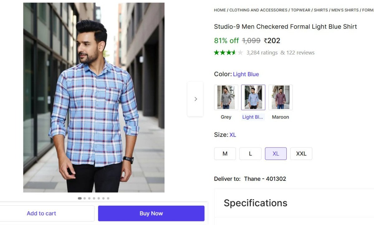 🔥  Men's Checkered Casual Grey Shirt @ ₹202

🔗 
